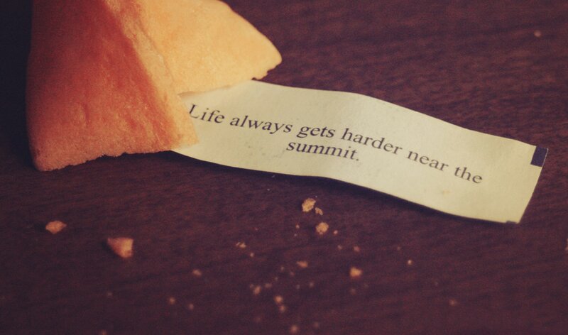 Fortune Cookie with Paper