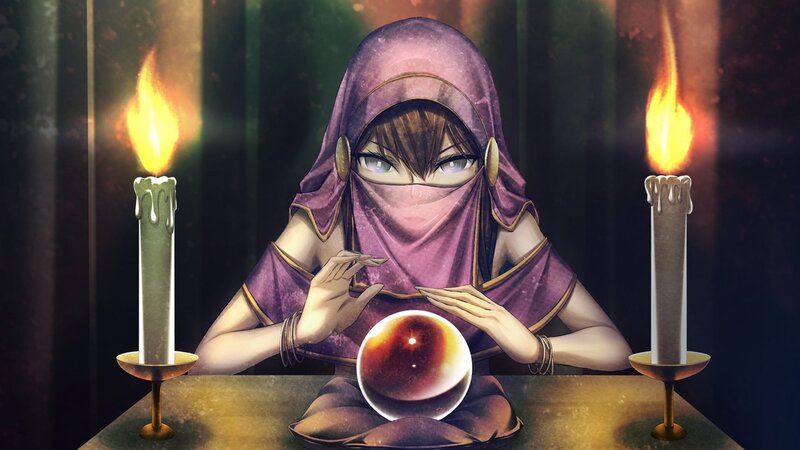 fortune teller with crystal ball
