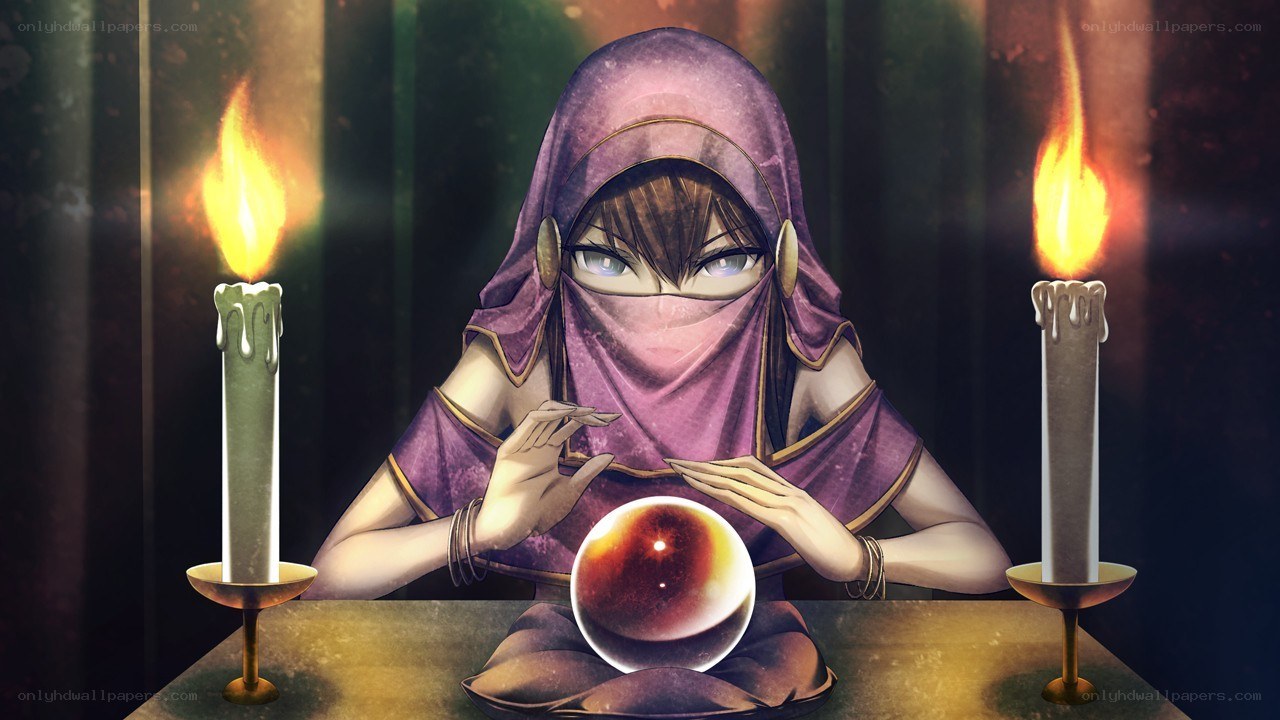 fortune teller with crystal ball