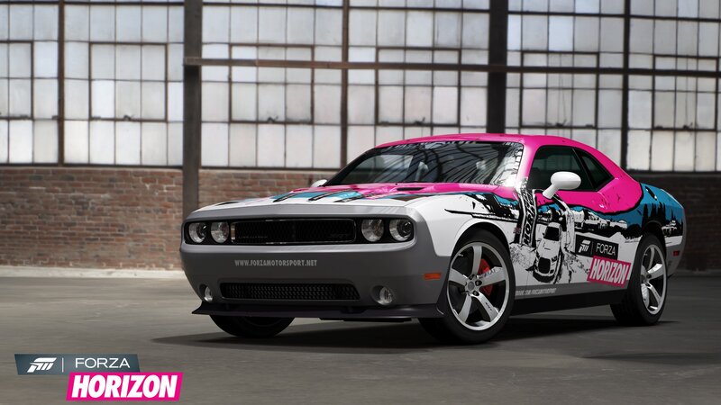 Forza Horizon car in warehouse