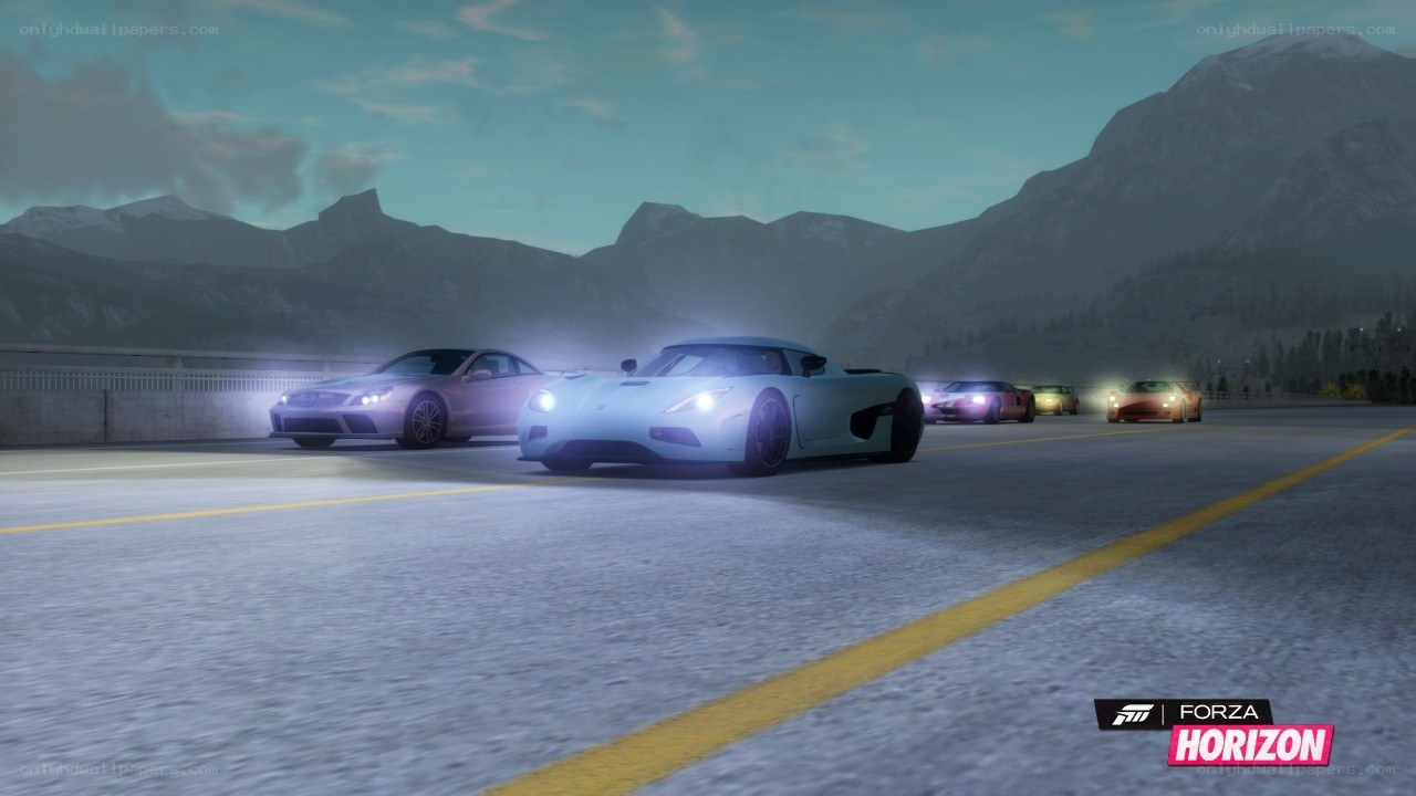Forza Horizon race scene