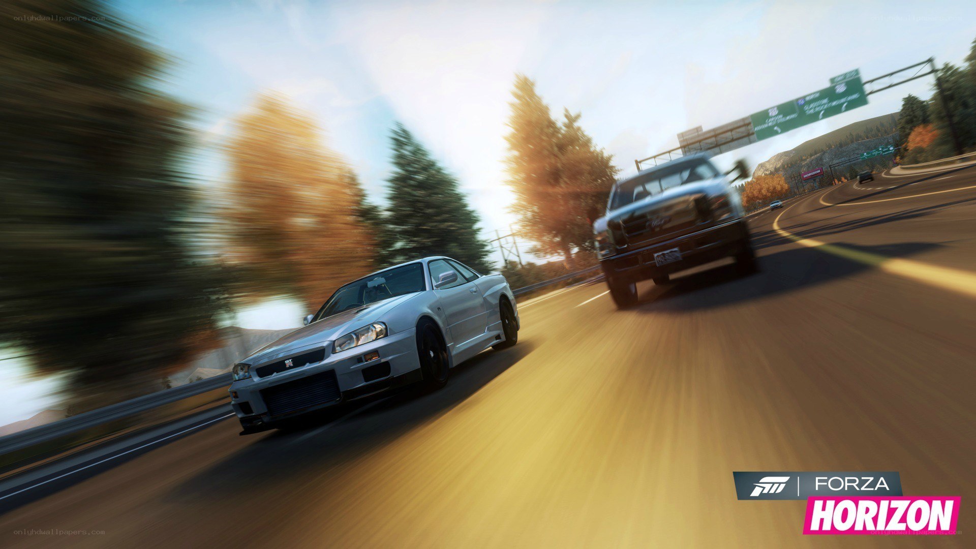 Forza Horizon racing scene