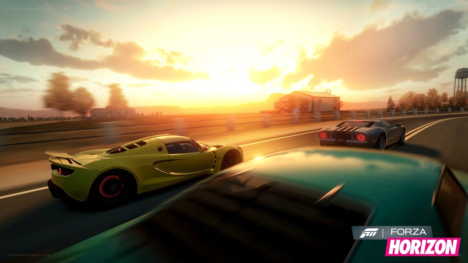 Forza Horizon racing scene