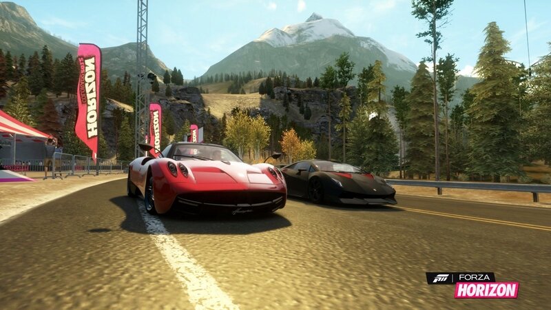 Forza Horizon racing scene
