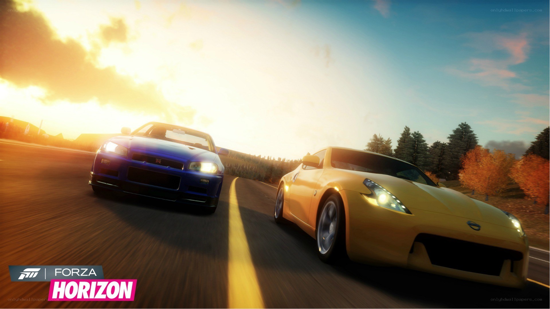 Forza Horizon racing scene