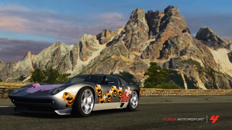 Forza Motorsport 4 car in mountains
