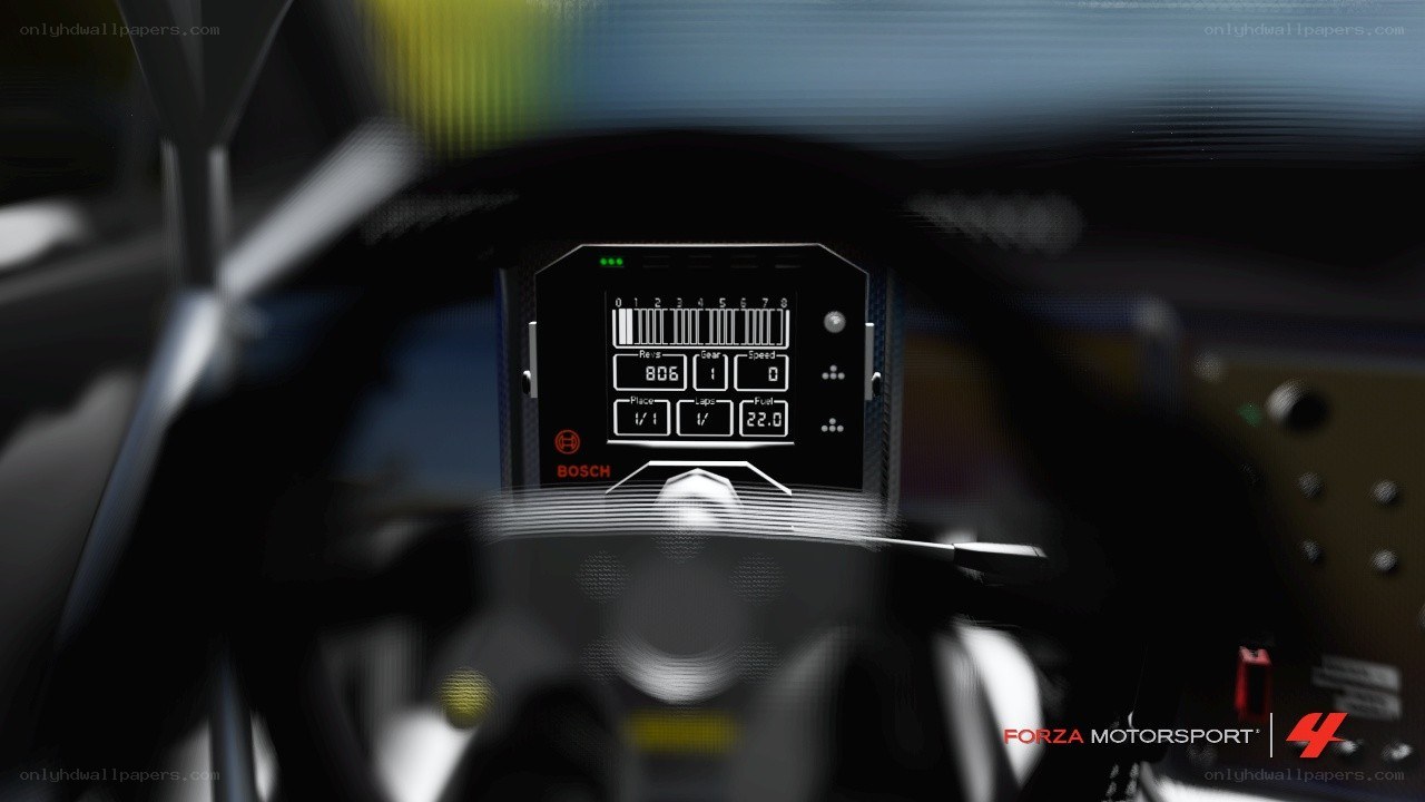 Forza Motorsport 4 dashboard