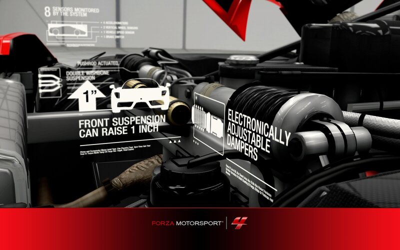 Forza Motorsport car suspension