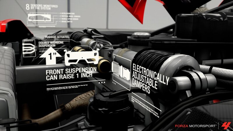 Forza Motorsport car suspension