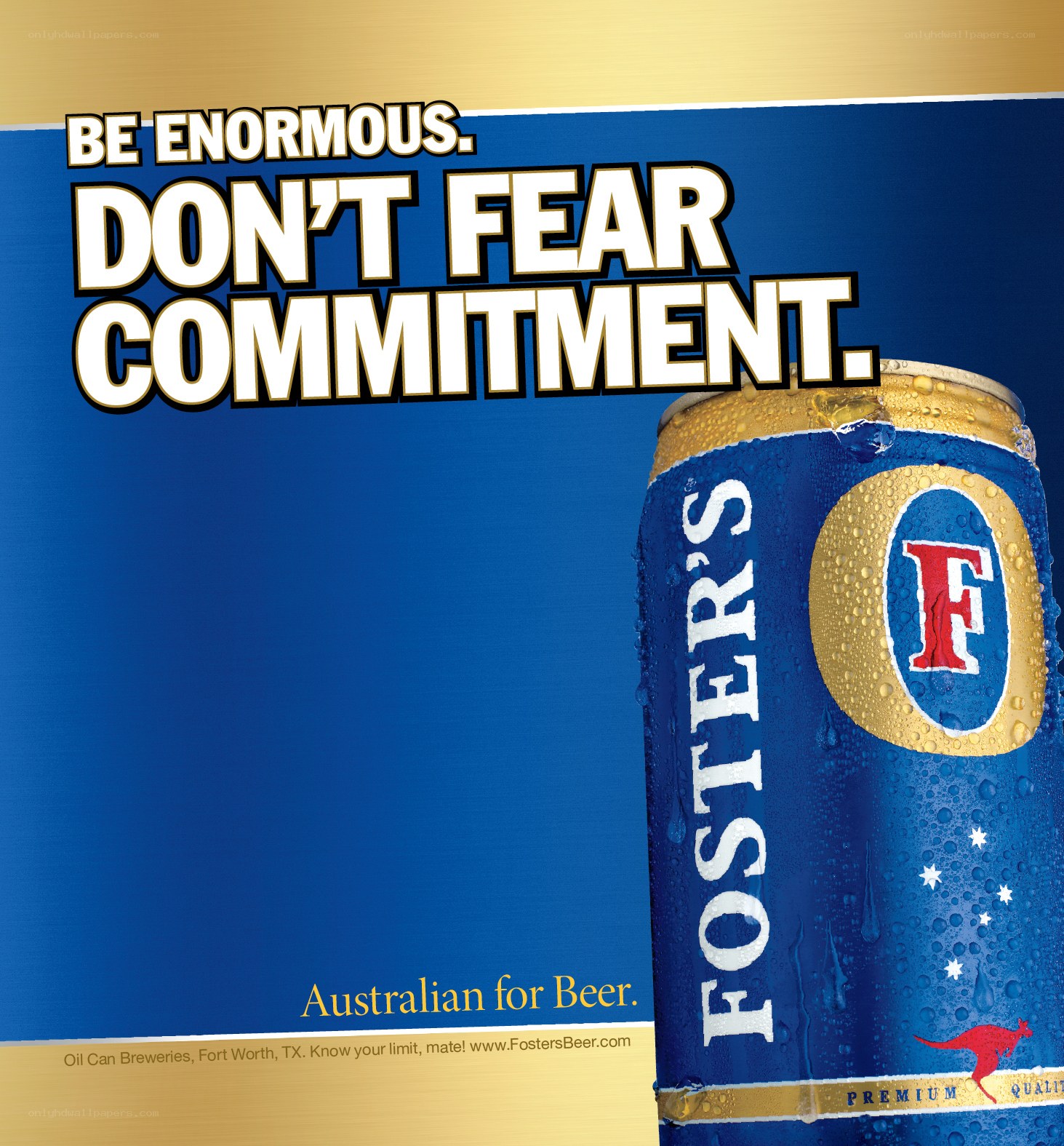 Foster's Beer Advertisement