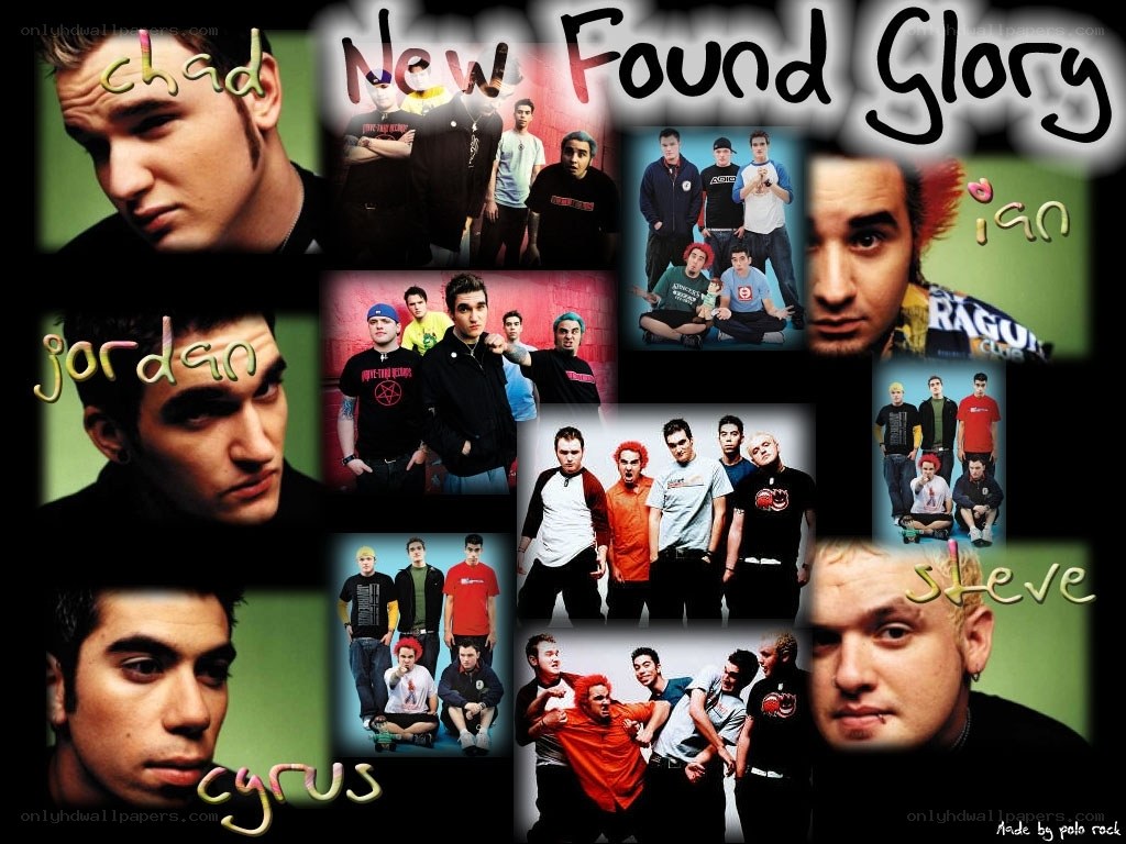 Found Glory band collage