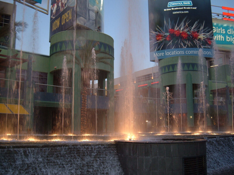 Fountain at a shopping center