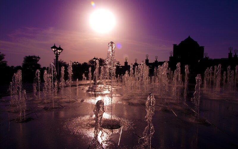 Fountain at Dusk