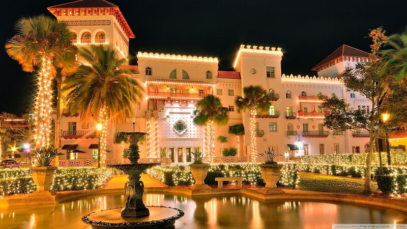 Fountain at Hotel Entrance