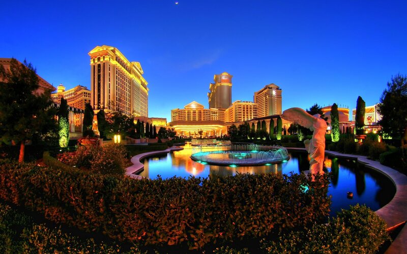 Fountain at Night — Blue, Serene, Photograph, Statue