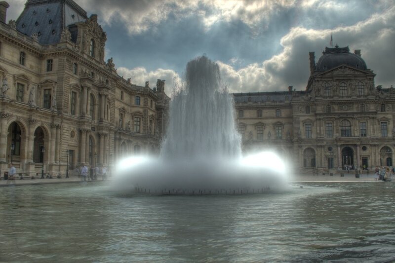 Fountain at the Louvre
