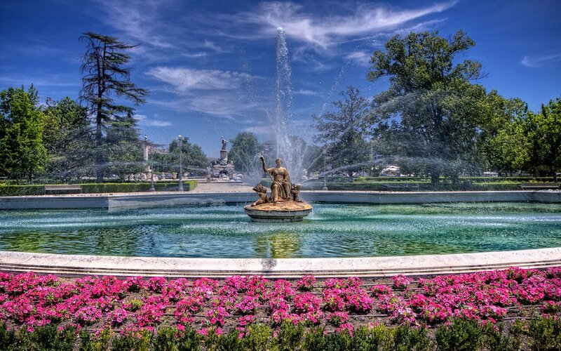Fountain in a city park