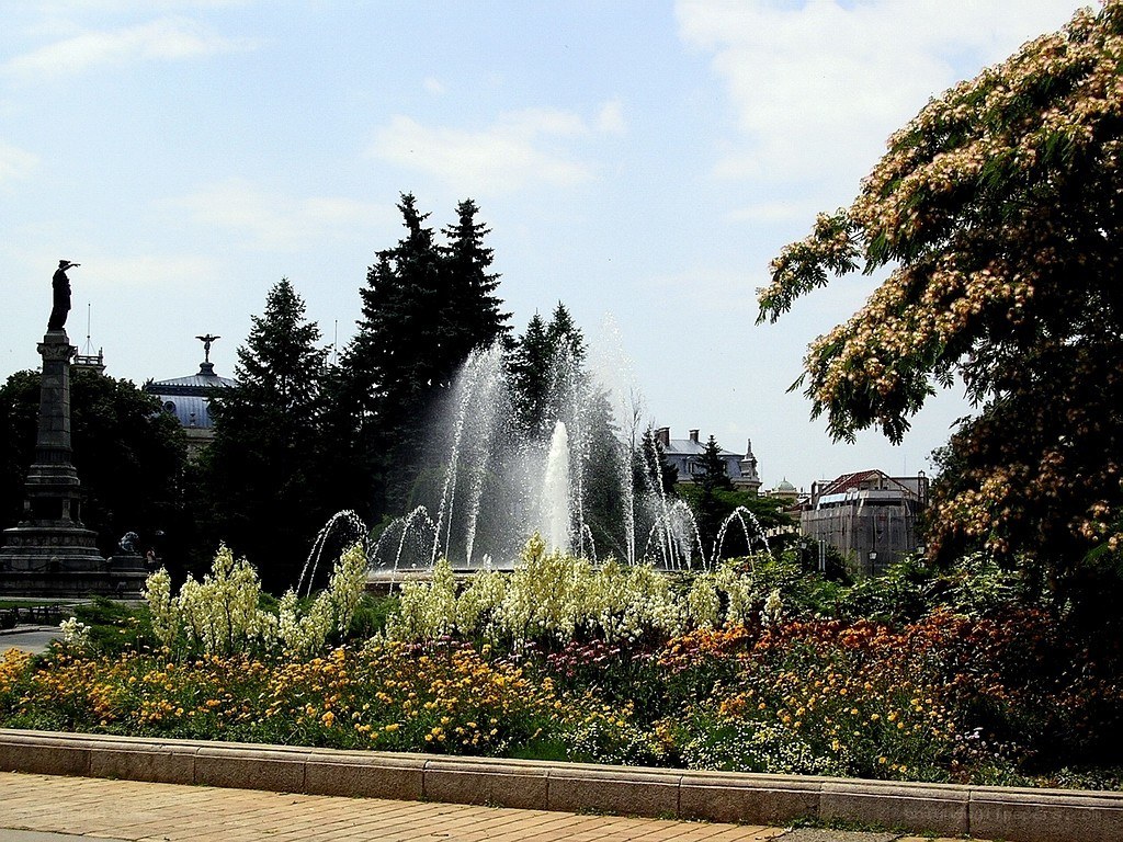 Fountain in a city park