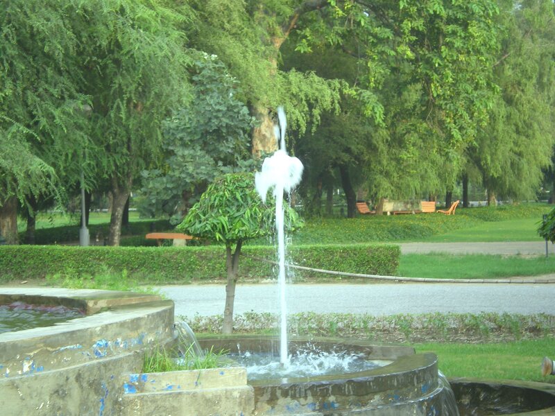 Fountain in a park