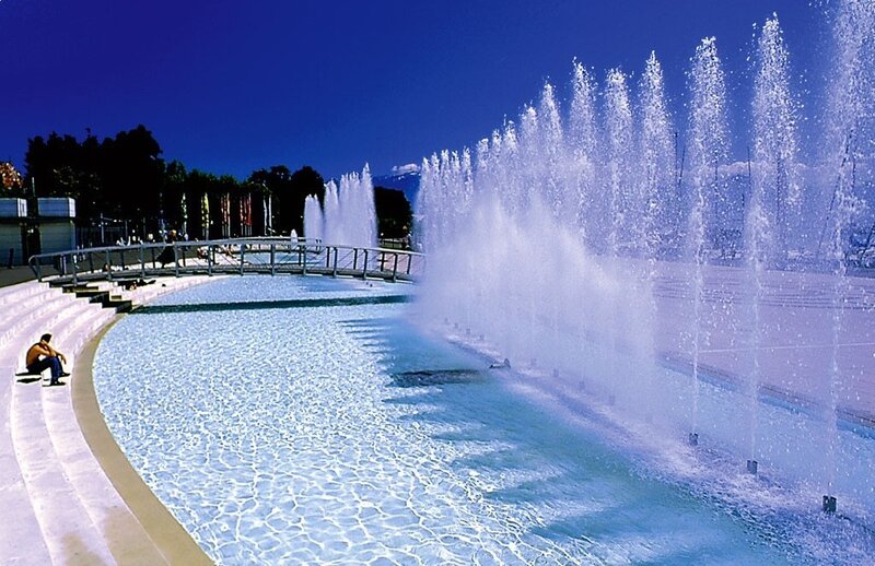 Fountain in a public park