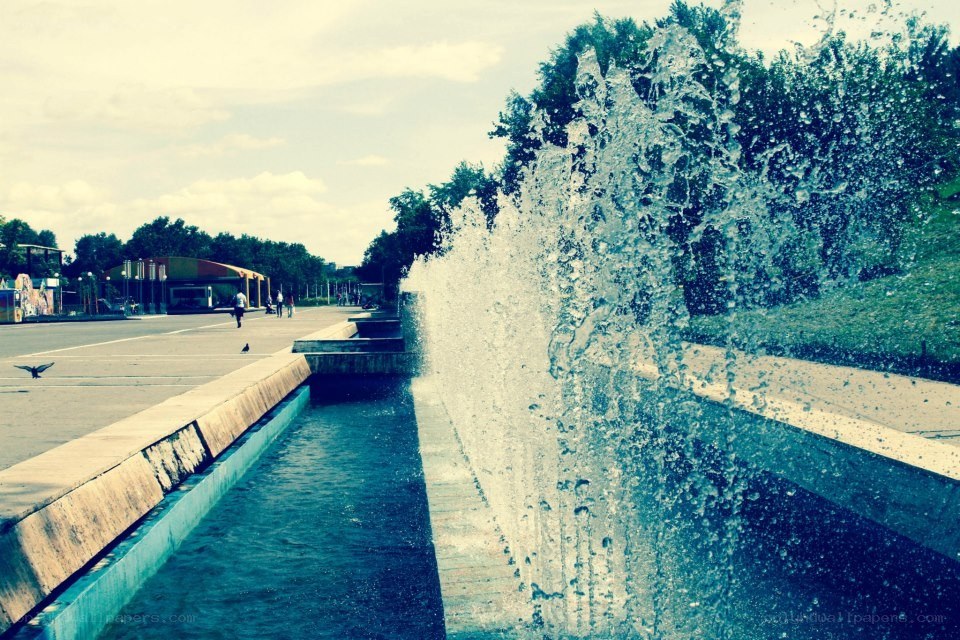 Fountain in a public park