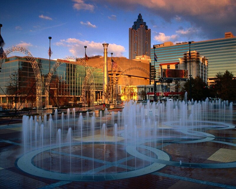Fountain in Atlanta city center