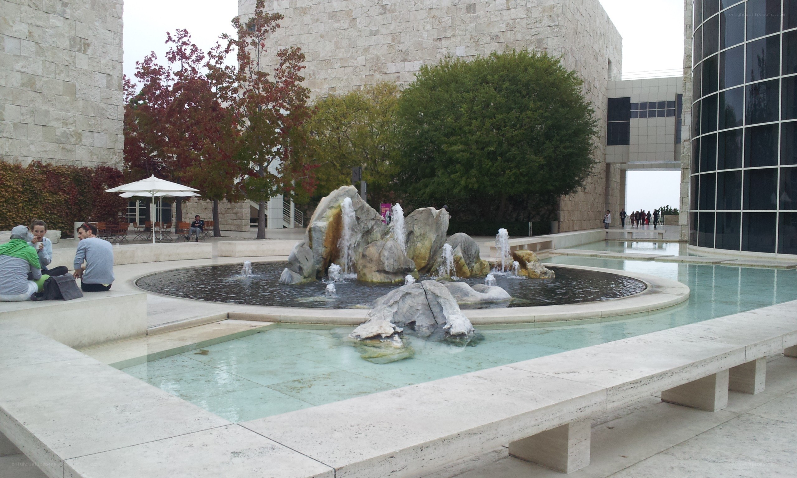 Fountain in courtyard