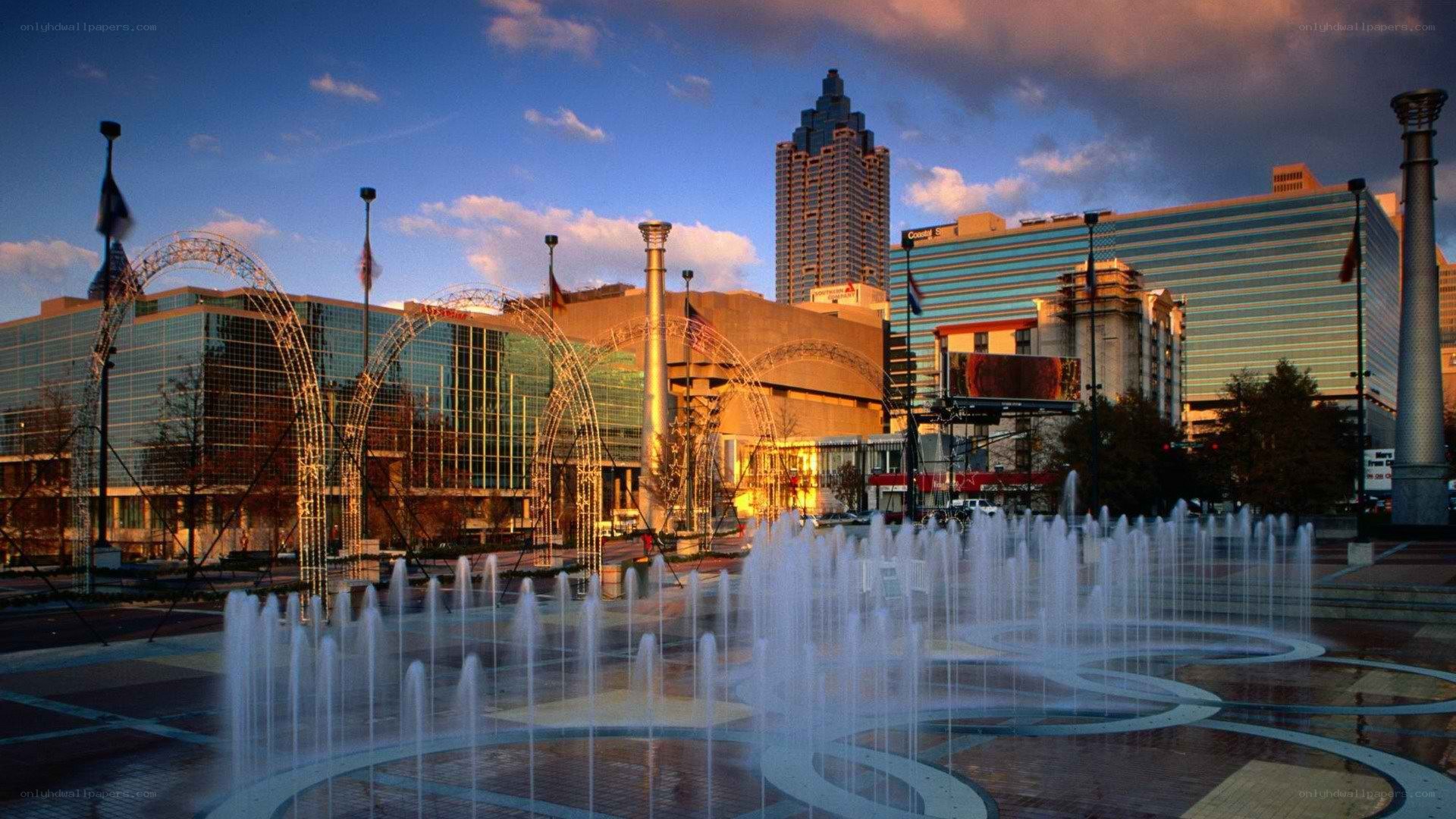 fountain in downtown atlanta