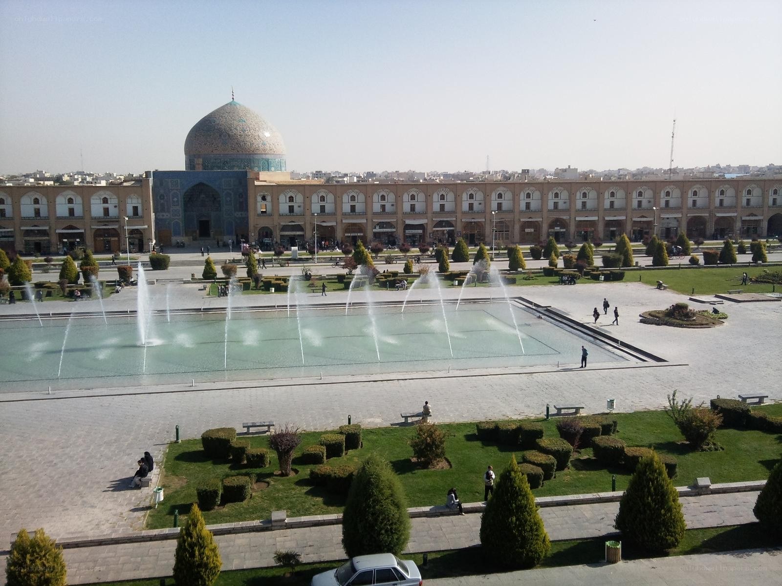 fountain in front of mosque