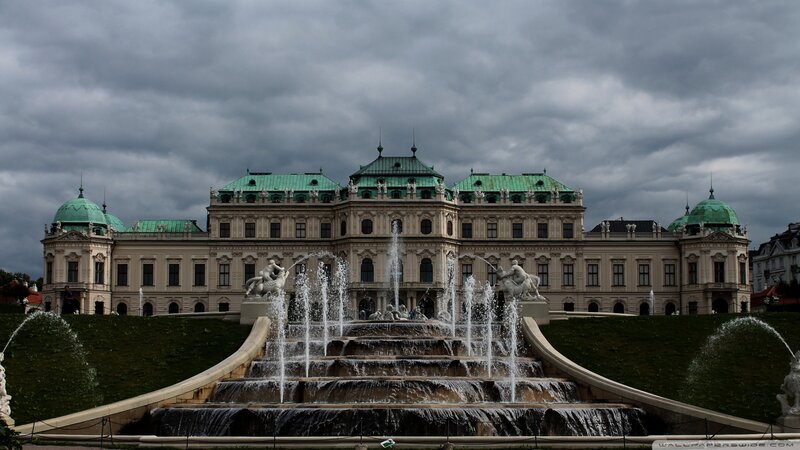 Fountain in Front of Palace