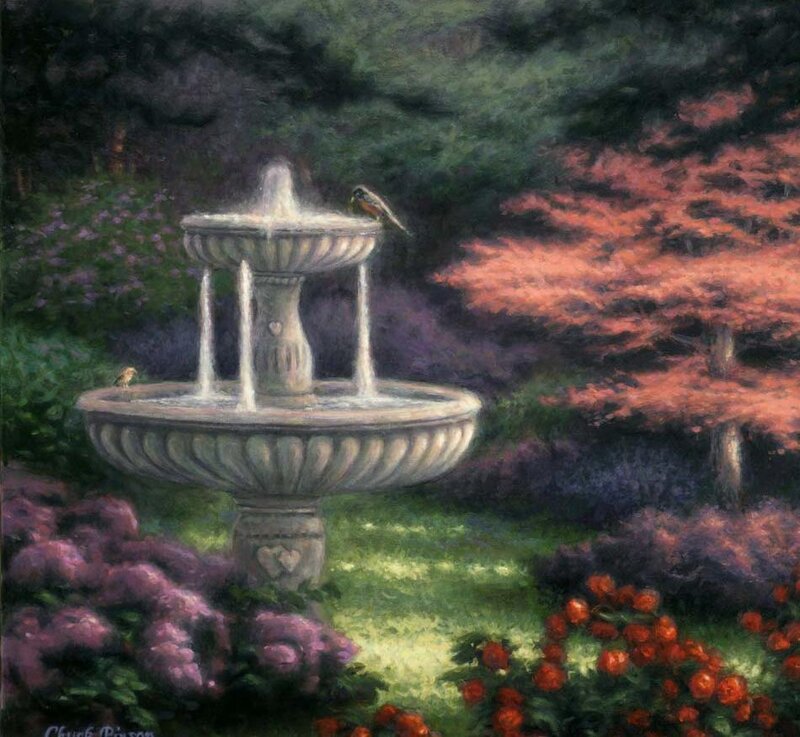 Fountain in Garden