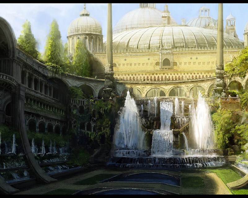 Fountain in Grand Courtyard