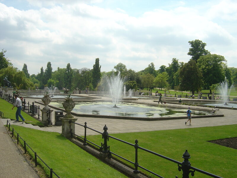 Fountain in Park — Green