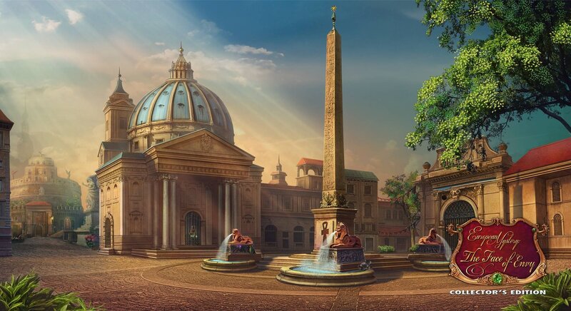 Fountain in Plaza — Blue, Serene
