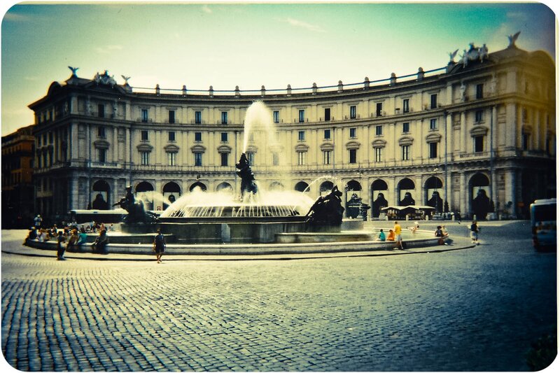 fountain in roman square