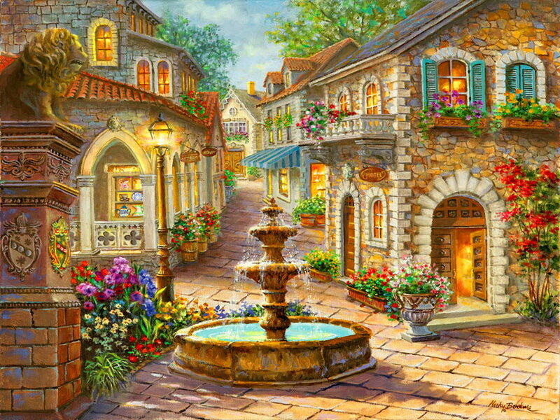 Fountain in Stone Village