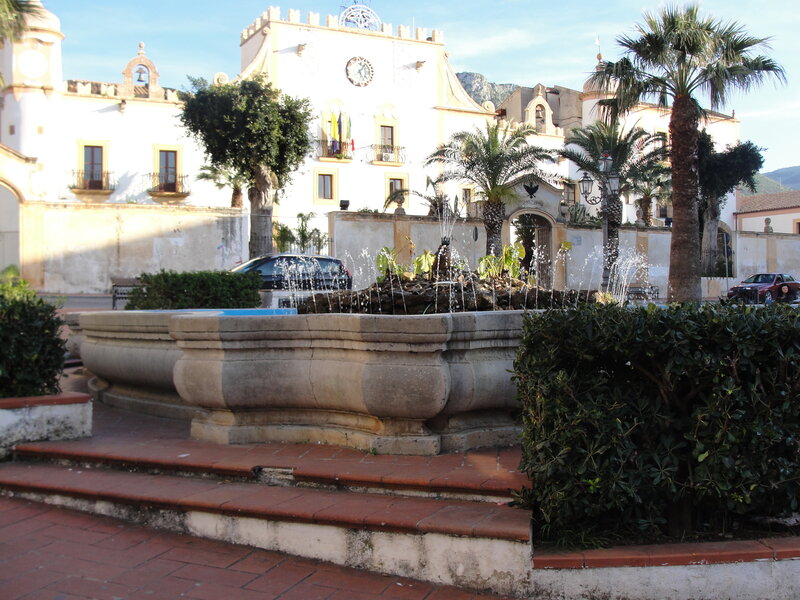 fountain in town square