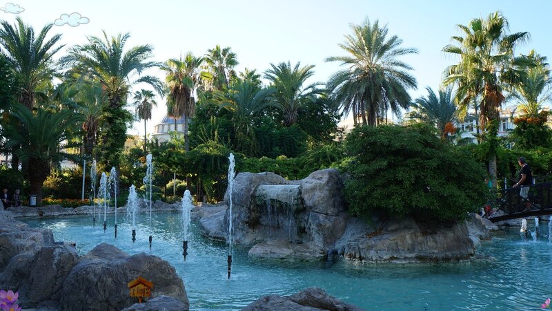 Fountain in Tropical Garden