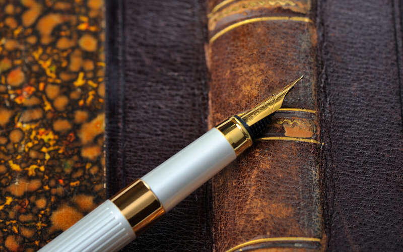 Fountain Pen on Book