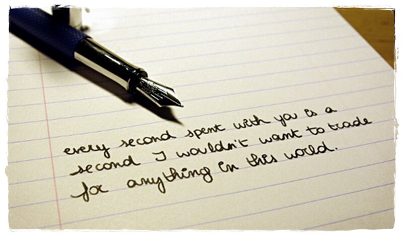 Fountain Pen on Paper — White