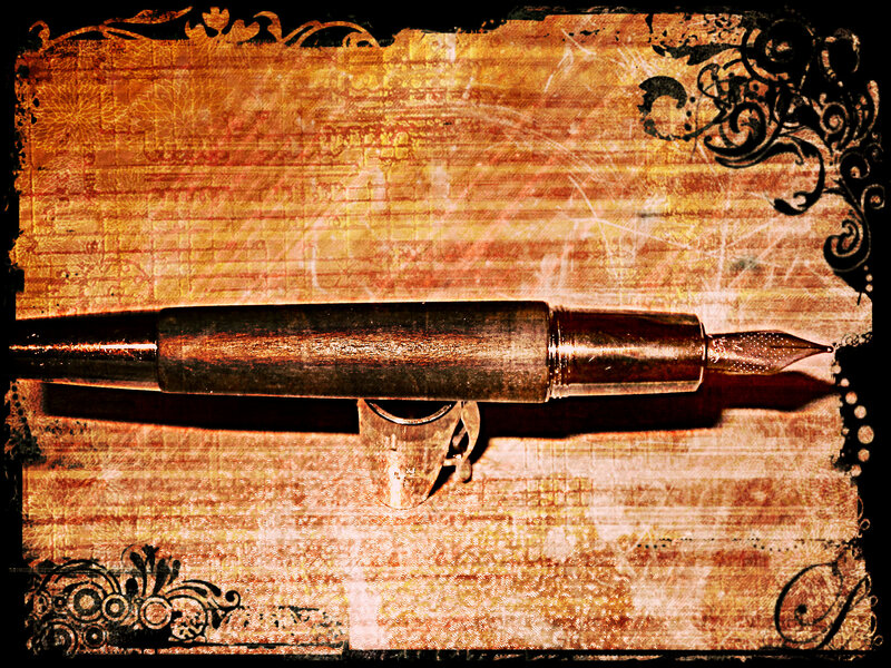 Fountain Pen on Textured Paper