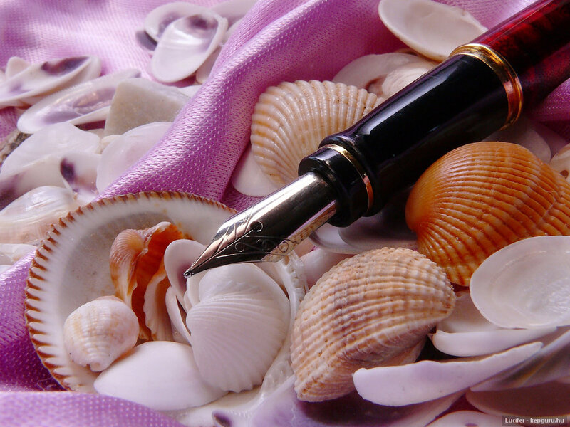 Fountain Pen with Seashells