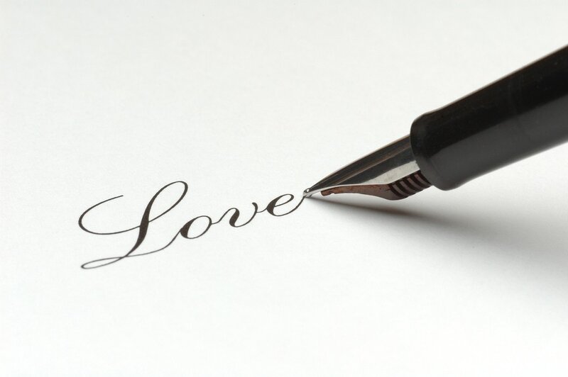 Fountain Pen Writing Love