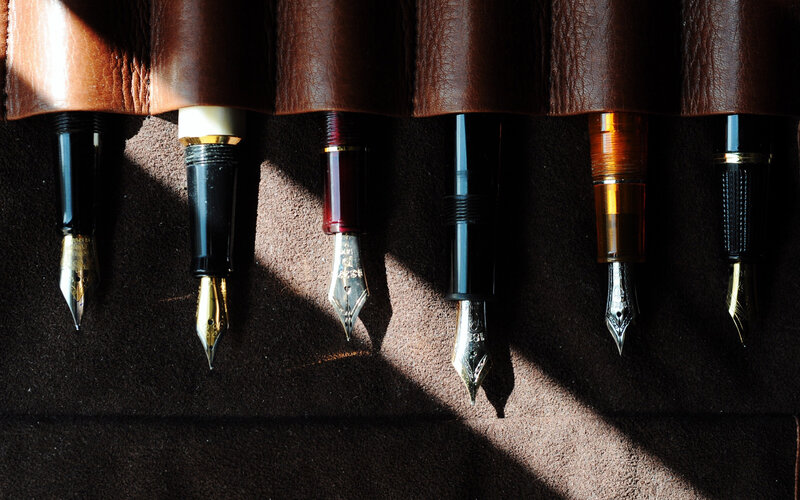 Fountain Pens in Case