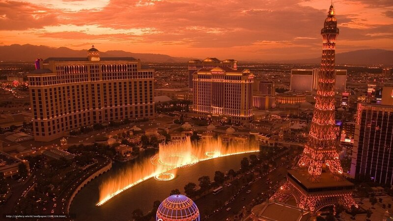 Fountain Show at Night — Orange, Dramatic, Sunset, Photograph