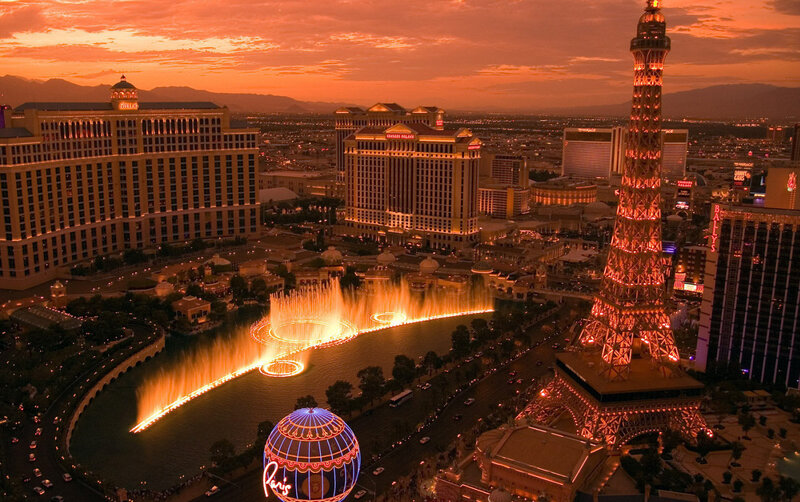 Fountain Show at Night — Orange