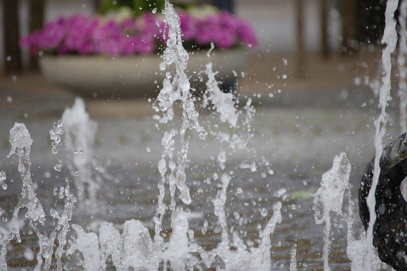 Fountain Water Jets — White