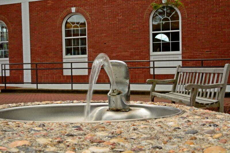 Fountain with Flowing Water