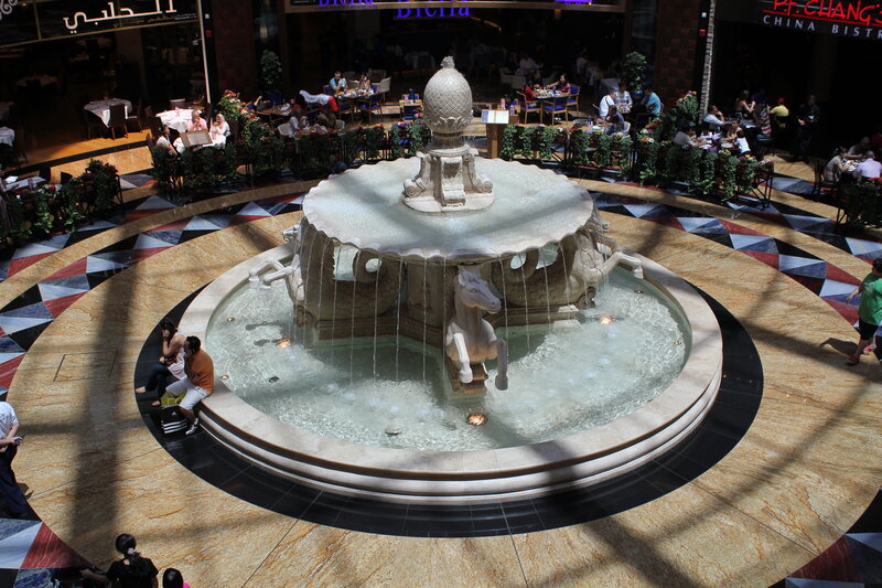 Fountain with Horse Sculptures