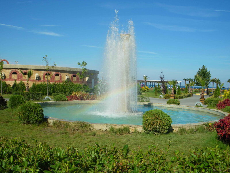 Fountain with Rainbow